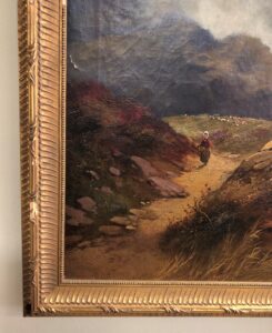 c1909 Original Signed Landscape Oil on Canvas