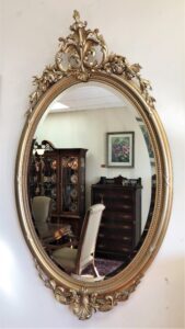 Antique Gold Gilded Mirror 
