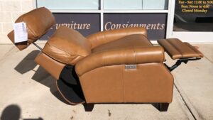 NEW Barcalounger Leather Electric Recliner