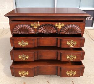 Four Drawer Shell Carved Blockfront Chest