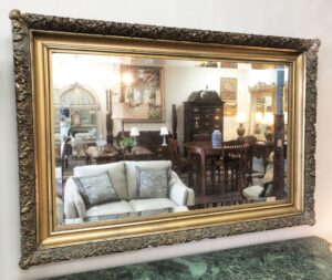 Large 19th Century Gold Gilded Wall Mirror