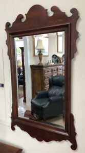Chippendale Style Solid Mahogany Wall Mirror