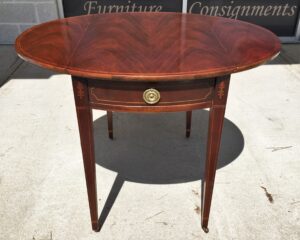 Baker Furniture Drop Leaf Side Table