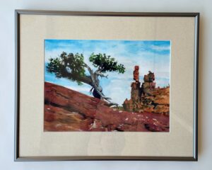 Original Watercolor of Southwestern Californian Landscape