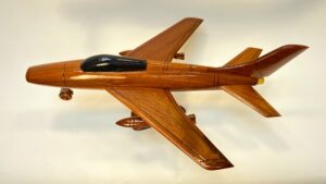 Solid Mahogany Super Sabre F100 Model Jet MODEL