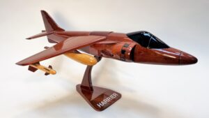 Solid Mahogany Harrier Model Jet MODEL