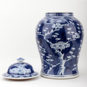 Pair of Blue and White Ginger Jars