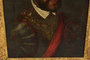 17th Century Portrait of Charles V Holy Roman Emperor Painting on Canvas