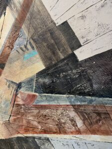 Monumental 1989 Abstract Painting by Cabrera
