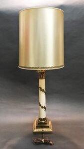 Pair of Vintage Tall Stiffel Hollywood Regency Lamps and Shades