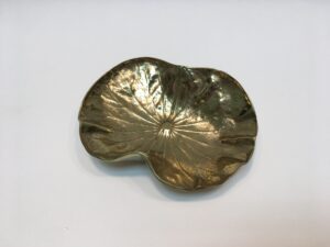 1948 Virginia Metalcrafters Brass Lotus Leaf