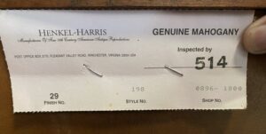 Pair of Henkel Harris Solid Mahogany Nightstands #198