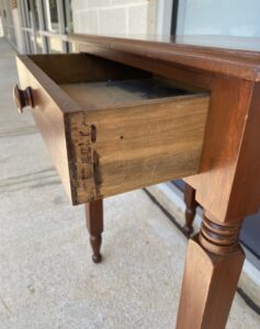 19th Century Solid Walnut End Table