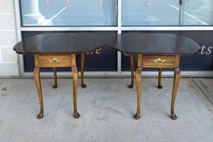 Pair of Statton Solid Cherry End Tables