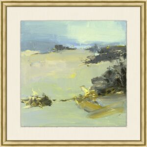 Summer Fields I Floated Giclée on Mat in Gold Frame