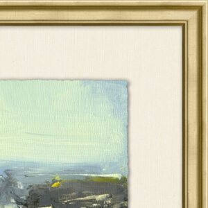 Summer Fields I Floated Giclée on Mat in Gold Frame