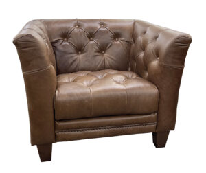 NEW Luke Leather Chesterfield Club Chair