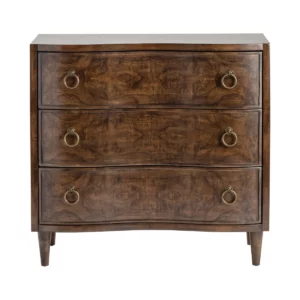 Pair of NEW Serpentine Front Three Drawer Chests