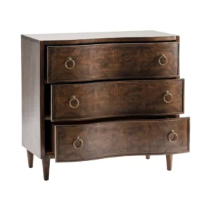Pair of NEW Serpentine Front Three Drawer Chests