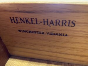 Henkel Harris Solid Mahogany Highboy Dresser No. 143