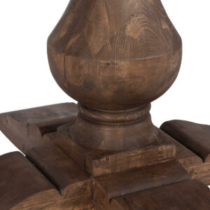 New Uttermost Salvaged Wood Balustrade Round Dining Table