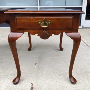Pair of Hooker Solid Cherry End Tables