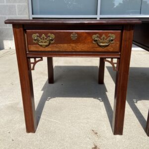 Pair of Broyhill Solid Mahogany End Tables