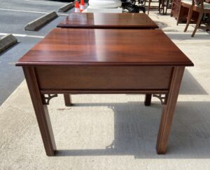 Pair of Broyhill Solid Mahogany End Tables