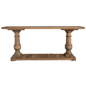 New Uttermost Salvaged Wood Balustrade Console Table