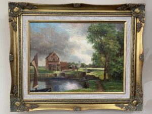 Original Oil on Canvas of Mill House