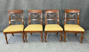 Set of 4 Hickory White Dining Chairs