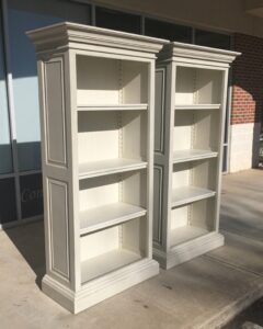 Pair of Restoration Hardware Painted Bookcases
