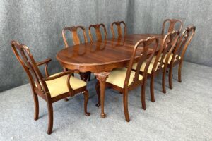 9 Piece Tell City Solid Cherry Dining Set