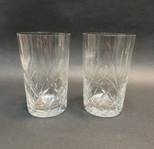Set of 6 Bohemian Crystal Drink Glasses
