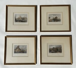 Set of 4 Engravings by Thomas Allom (British, 1804-1872)