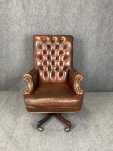 Hankcock & Moore Leather Tufted Office Chair