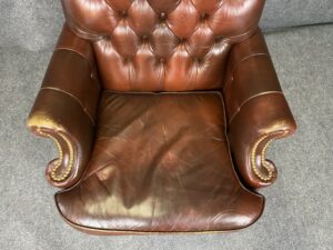 Hankcock & Moore Leather Tufted Office Chair 