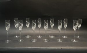 Set of 12 Lenox Windswept Champagne Flutes