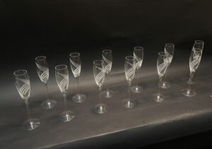 Set of 12 Lenox Windswept Champagne Flutes