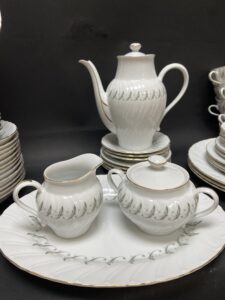 Royal M by Yamaka Delmar China Set for 12 with Additional Pieces 