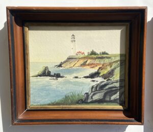Pair of Vintage Signed Nautical Watercolors