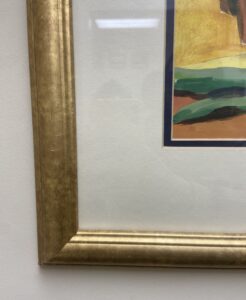 Pair of Giclees of Pansies in Gold Frames