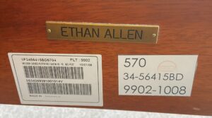 Ethan Allen Queen Size "Laurel" Poster Bed Frame
