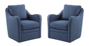 Pair of NEW Swivel Sloped Arm Chairs