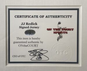JJ Redick Autographed Duke Basketball Jersey w. COA