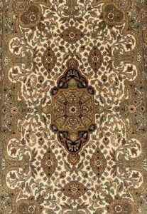 New 4x7 Japour Style Handknotted Area Rug (tan)