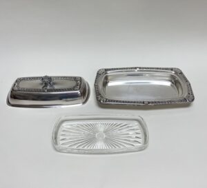 Herald Silverplate Lined Butter Dish