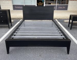 American-Made Modern Black Queen Size Bed Frame