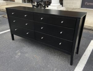 American-Made Modern Black Dresser