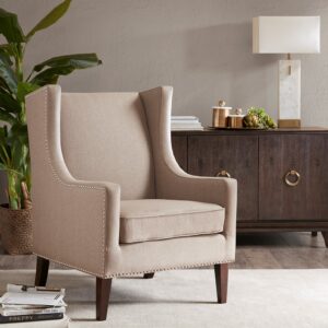 Pair of NEW Taupe Wingback Chairs